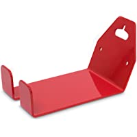 Relaxdays - Soporte de Bicicleta para la Pared- Metal- 16 x 10 x 16 cm- 0.6 Kg- Color Rojo